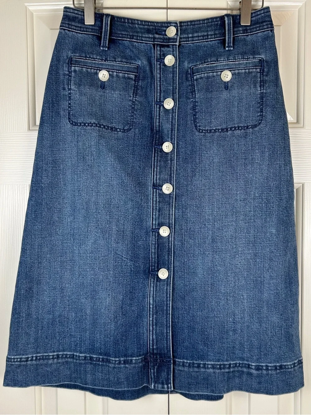 Talbots Denim Midi Skirt